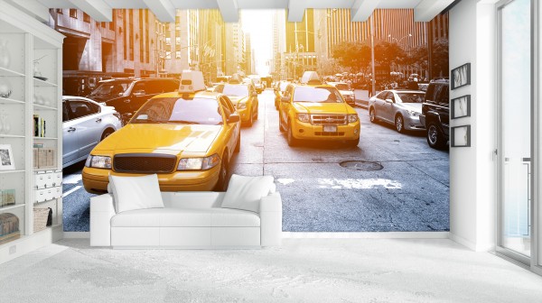 Fotovinyl, selbstklebend: New York Taxi
